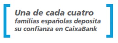 CaixaBank: primer banco en España CaixaBank es el grupo financiero líder en el mercado español, tanto en el sector bancario como asegurador.