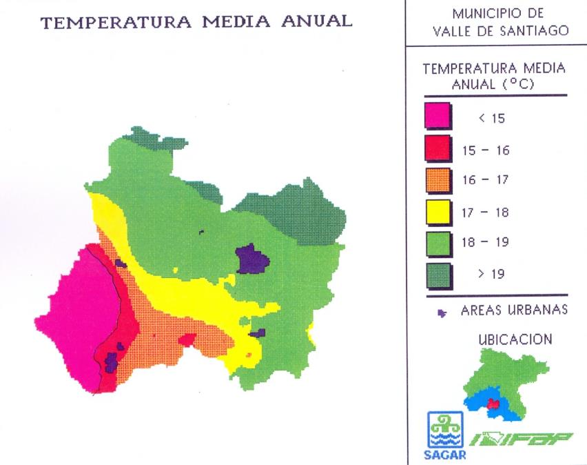 Figura 85. Regionalización del Índice de Precipitación Evaporación en Valle de Santiago, Gto. Fuente: García et al. (1996c). Op. cit., p. 35 Figura 86.