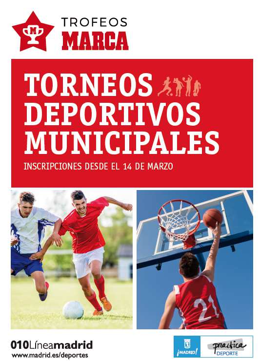 Torneos Municipales Adultos (I) Descripción Los Torneos y Circuitos Municipales se convocan en diferentes modalidades para deportes de equipo e individuales, dirigidos a todos los madrileños