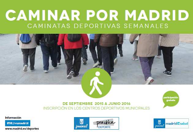 Medicina del deporte (I) Descripción Medicina del deporte Comprende 3 actividades: Caminar por Madrid: ya en marcha en la mayoría de los distritos.