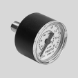Accesorios Manómetro MA, NE 87-1 para DPA-6/100-D Material: Cuerpo: Estireno de butadieno acrílico (color: negro) Mirilla: Poliestireno Parte roscada/materiales en contacto con el fluido: Latón