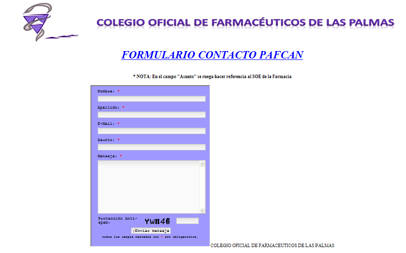 El último paso consiste en enviar al COF las copias de las recetas en el sobre del PAFCAN junto con los vales originales de pedido para el envase gratuito si se ha solicitado a COFARCA.