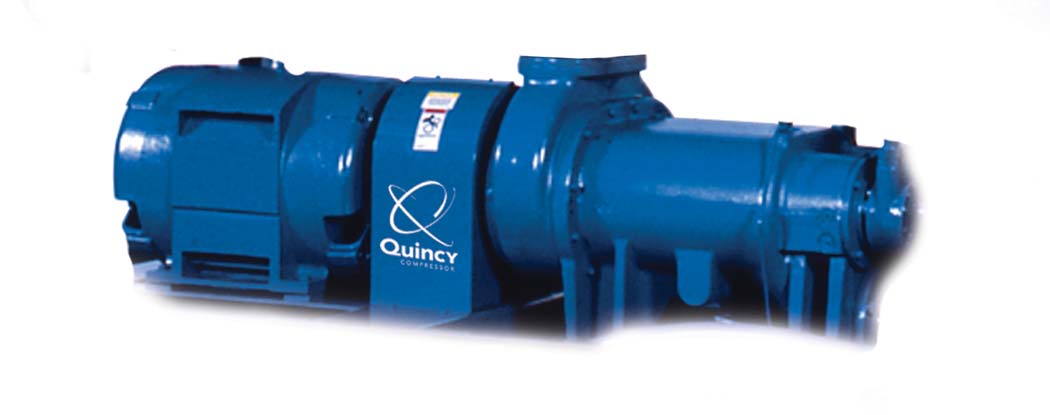 AIREND DURADERO Y EFICIENTE DE QSLP El centro del paquete de compresores de baja presión QSLP es el Quincy airend, que utiliza los perfiles de rotor de mayor eficiencia.