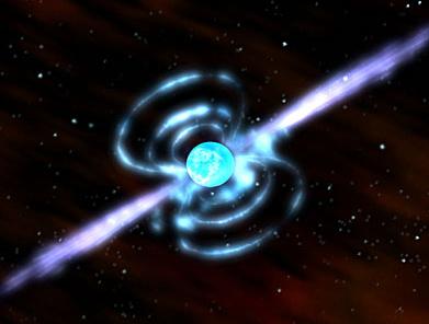 Una estrella de neutrones puede imaginarse como un núcleo