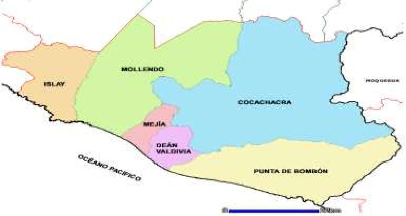 MICRO RED LA PUNTA Integrada por los Distritos: Deán Valdivia, Punta de Bombón MICRO RED COCACHACRA Integrada por el Distrito: Cocachacra.