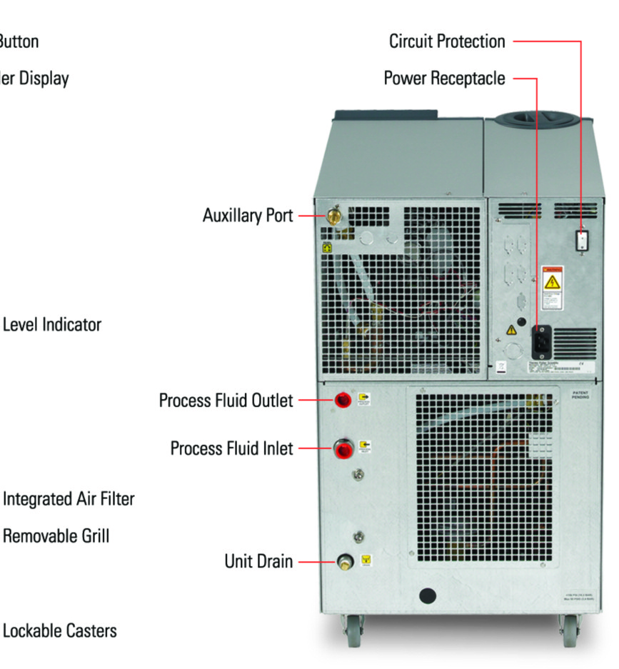 omba T Embudo integrado otón de encendido Pantalla del controlador Puerto El filtro de flujo completo garantiza la limpieza del líquido, para proteger la aplicación y prolongar la vida del sistema de