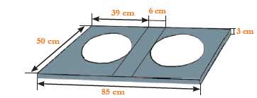 d) Construcción e instalación de la losa de concreto La losa de concreto tiene dos orificios, en los cuales se insertan las ollas.