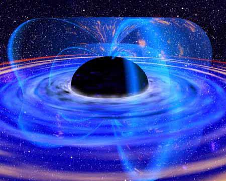 4. La dilatación del tiempo cerca de un agujero negro es mucho más extrema de lo que la red de GPS experimenta en órbita alrededor de la Tierra.