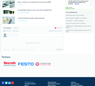 F - PATROCINIO Ahora su marca puede patrocinar infoplc teniendo una presencia destacada en la web. PACK PATROCINIO: LOGO Web- Logotipo de empresa en la parte inferior.