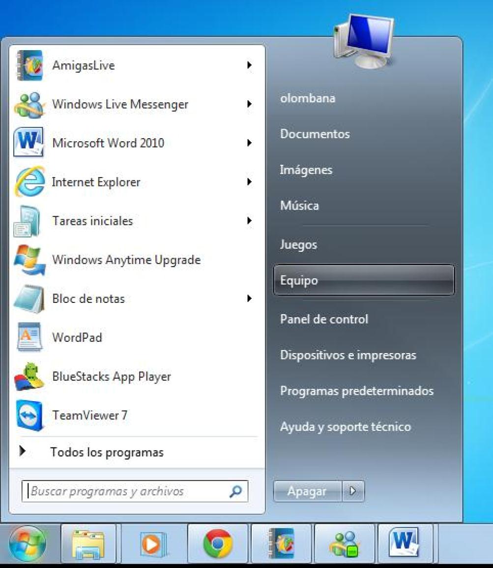 Si la ventana de reproducción no aparece, usted deberá hacer lo siguiente, según el sistema operativo que tenga Equipos con Windows 7 o Windows Vista Con el puntero del mouse que aparece en la