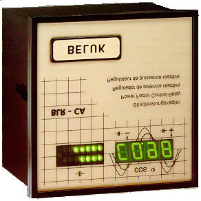 Regulador de potencia reactiva BLR-CA CARACTERÍSTICAS ESTÁNDAR: Ajuste automático a cualquier tamaño de paso de capacitores.