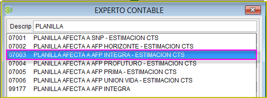 3. Planilla de Remuneraciones, afecta a AFP Integra no considerar el cálculo de CTS.