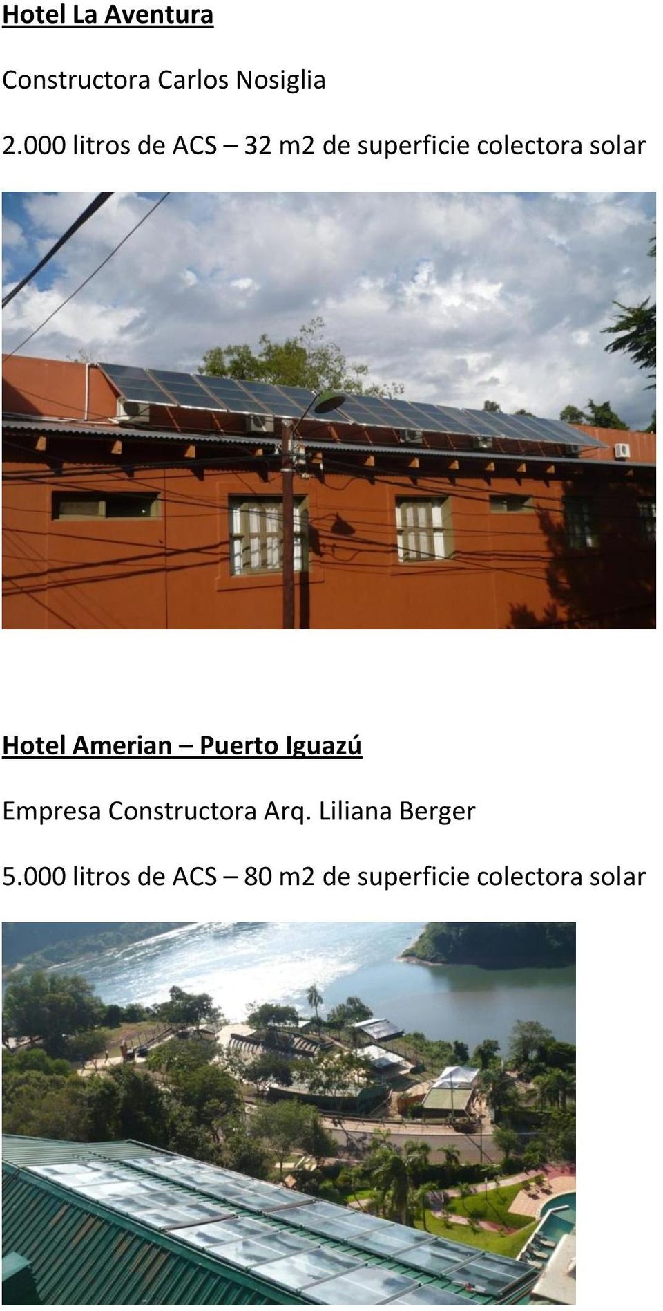 Hotel Amerian Puerto Iguazú Empresa Constructora Arq.