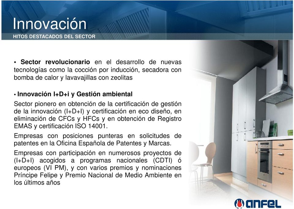 obtención de Registro EMAS y certificación ISO 14001. Empresas con posiciones punteras en solicitudes de patentes en la Oficina Española de Patentes y Marcas.
