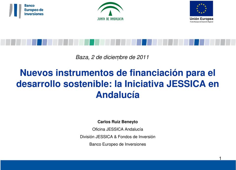 desarrollo sostenible: la Iniciativa JESSICA en Andalucía