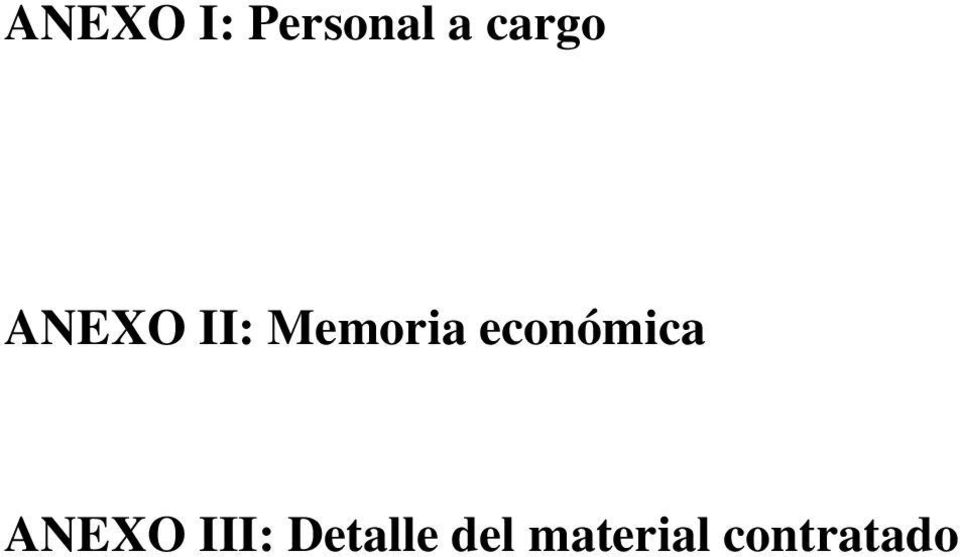 económica ANEXO III: