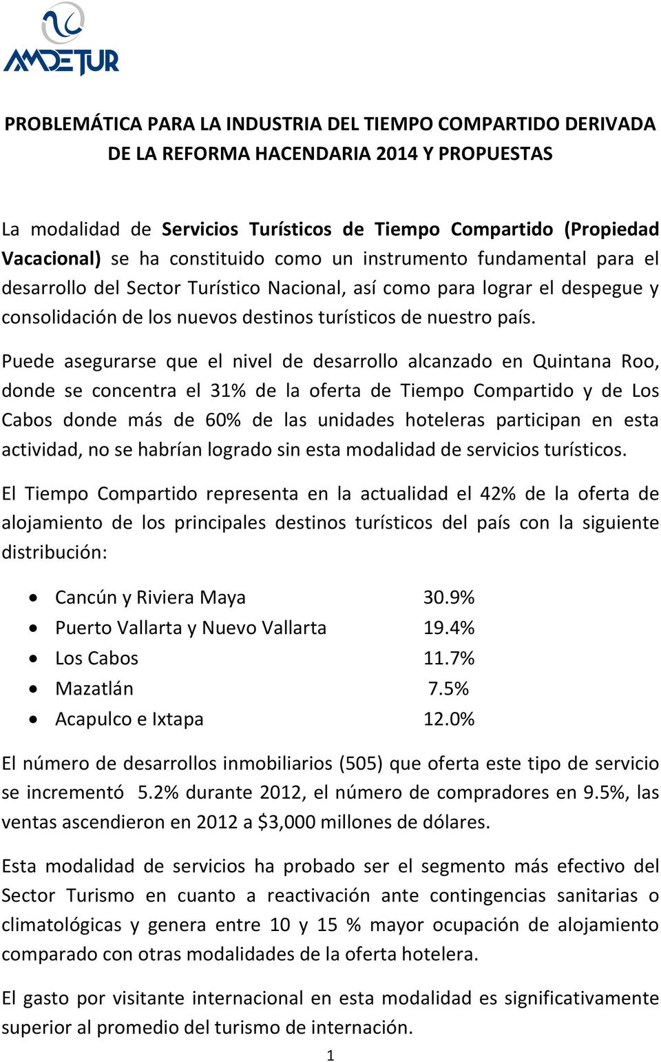 Puede asegurarse que el nivel de desarrollo alcanzado en Quintana Roo, donde se concentra el 31% de la oferta de Tiempo Compartido y de Los Cabos donde más de 60% de las unidades hoteleras participan