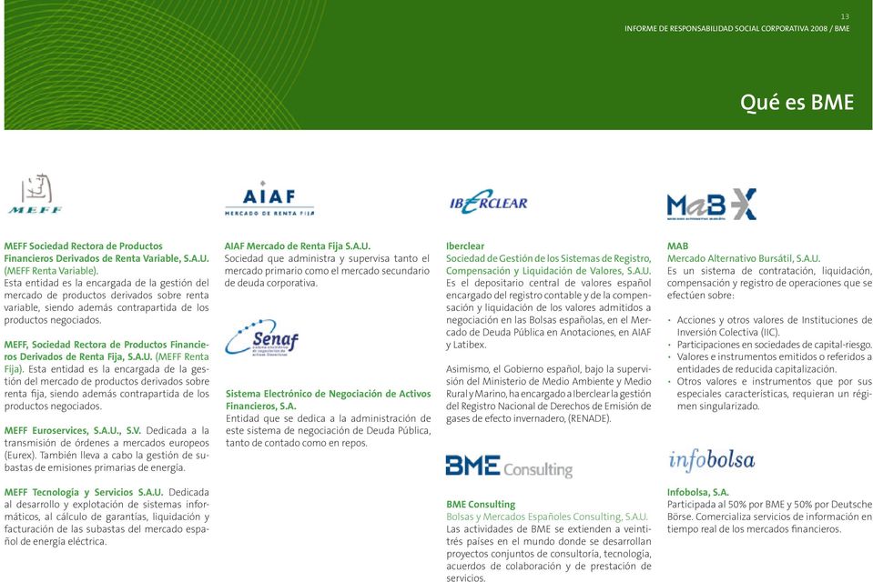 MEFF, Sociedad Rectora de Productos Financieros Derivados de Renta Fija, S.A.U. (MEFF Renta Fija).