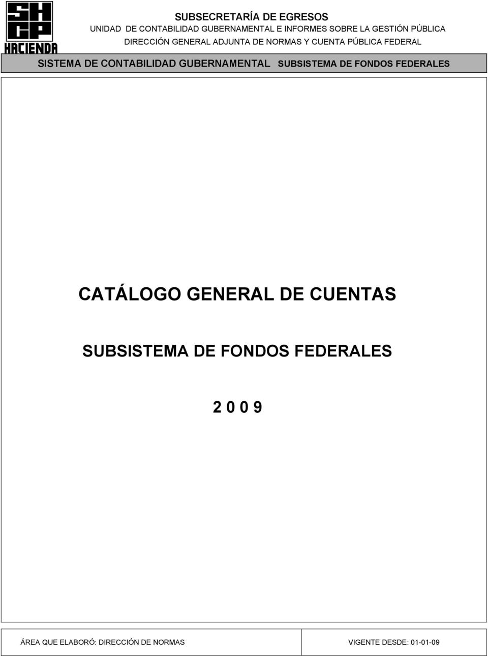 CATÁLOGO GENERAL DE CUENTAS