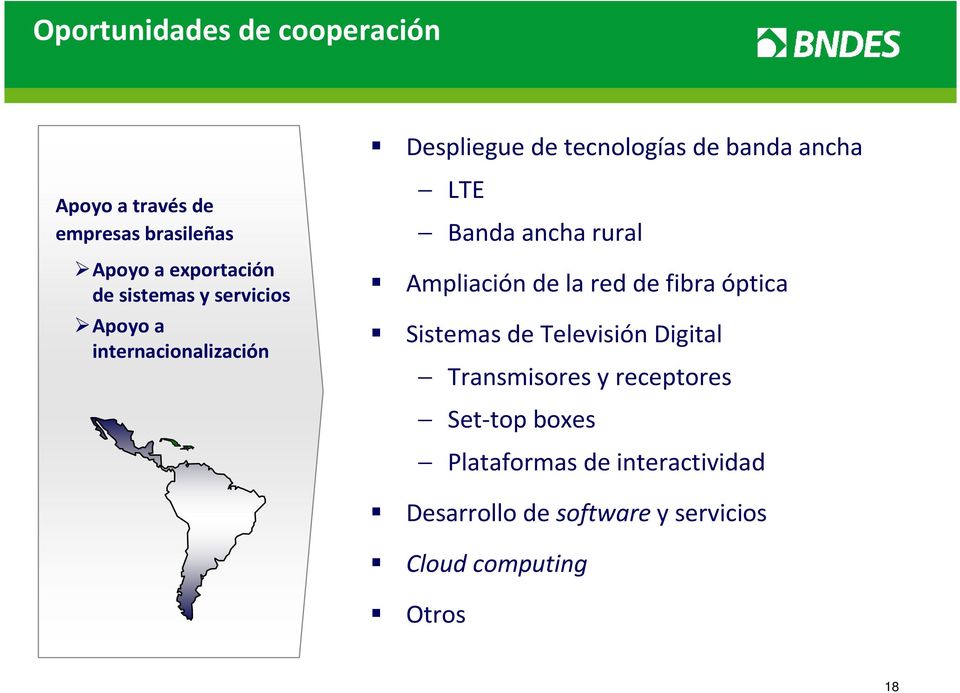 rural Ampliación de la red de fibra óptica Sistemas de Televisión Digital Transmisores y receptores
