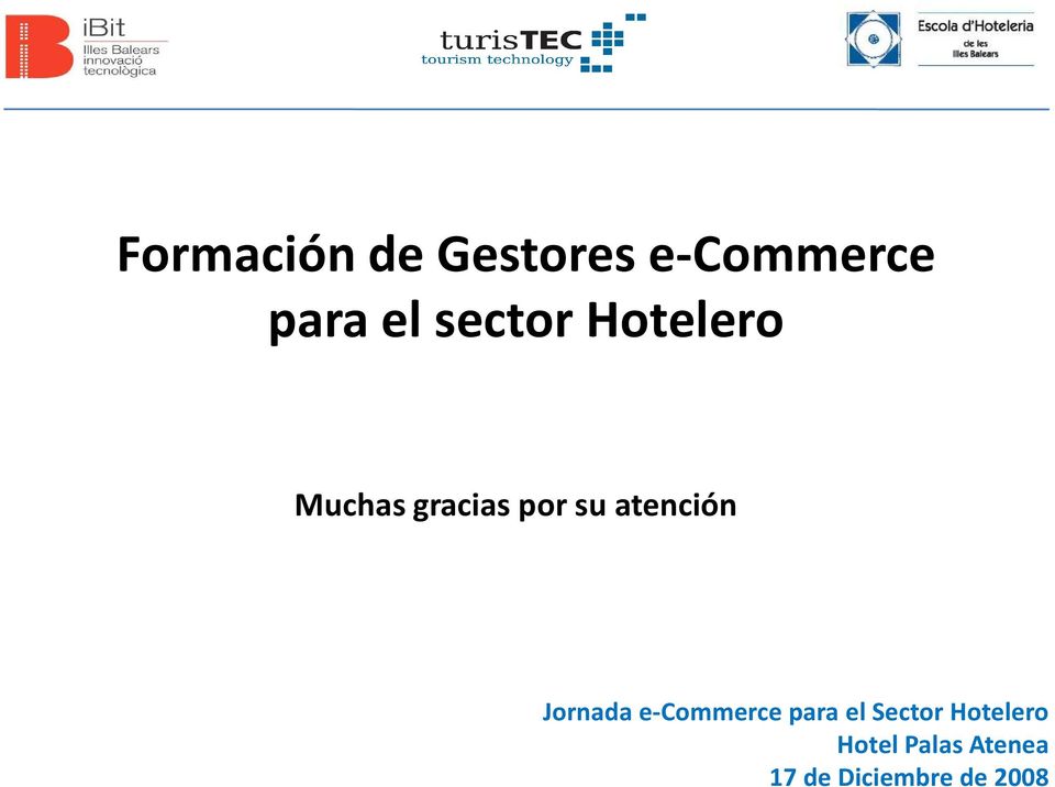 atención Jornada e-commerce para el Sector