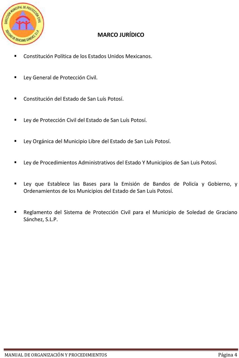 Ley de Procedimientos Administrativos del Estado Y Municipios de San Luis Potosí.