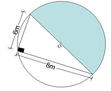 3.- En la figura, cuál es el valor del diámetro de la circunferencia? A) 28 m B) 14 m C) 10 m D) 14 m M10GP-026 4.