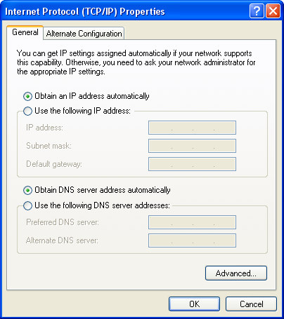22. Seleccione Obtener dirección IP automáticamente y Obtener la dirección del servidor DNS automáticamente. Vea a continuación la captura de pantalla de referencia: 23.