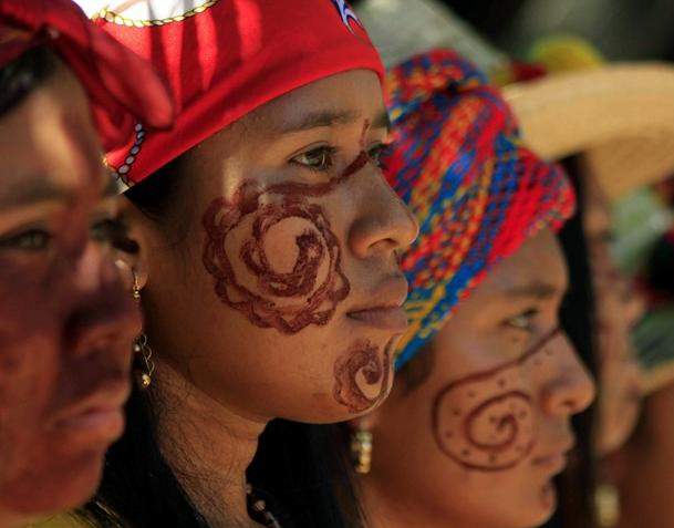 Mujeres indígena Wayú La Guajira, norte de