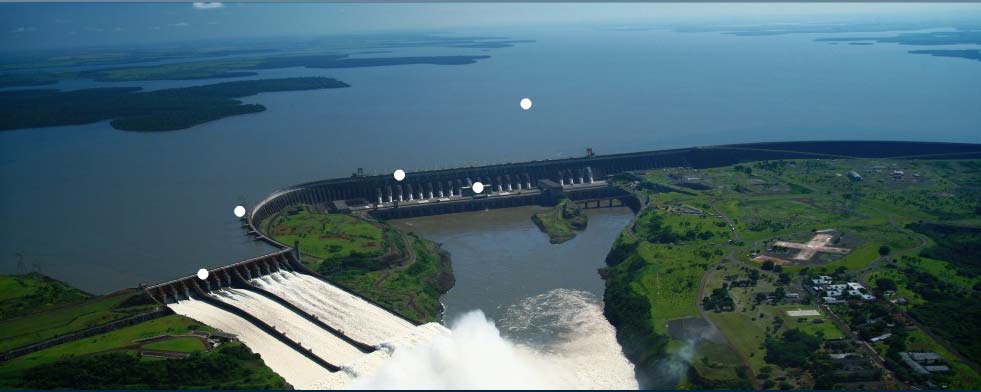 Generación instantánea de Itaipu = 11,258 MW Capacidad hidroeléctrica