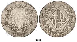 STARTING PRICE IN UROS INFANTES DE ESPAÑA F 685 Medalla. 1801. LUIS y Mª LUISA DE BORBÓN. REINO DE ETRURIA. 26,35 grs. AE. Ø 40 mm.