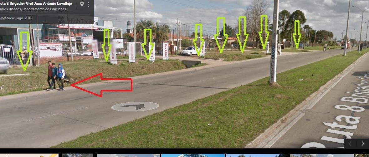 ANCOSEV - VIAS SEGURAS - COMUNA CANARIA - mayo 2016 Punta de Rieles - Pando (compartida Montevideo- Canelones): ** Se deben crear sendas, para peatones y ciclistas, en la medida de lo posible a ambos