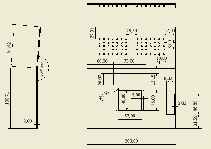 Capítulo. Diseño y construcción a) b) Figura.7 Planos. a) de la caja.