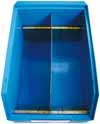 PLASTIBOX K- Y ACCESORIOS PLASTIBOX ECOBLUE K-/4R K-/4LR K-/3R K-/2R 75 x 100 x 168/153 mm 70 x 88 x 126mm 0,8 litros 0,10 Kg Polipropileno Ecoblue, no apto para alimentación azul 75 x 112 x 254/225