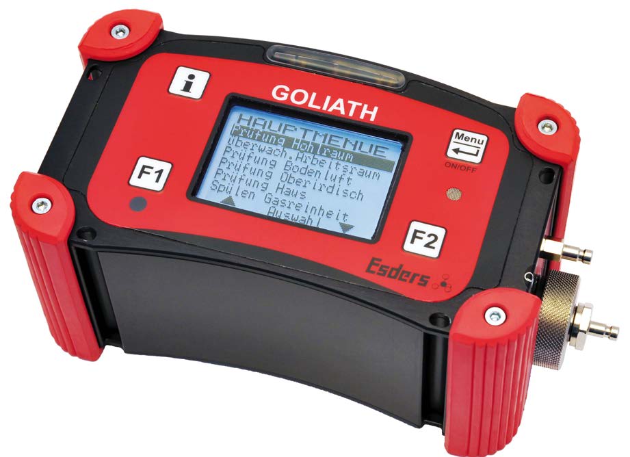 Técnica de medición de gas Goliath - Uno para todo Detectar Avisar Medir Analizar Con la
