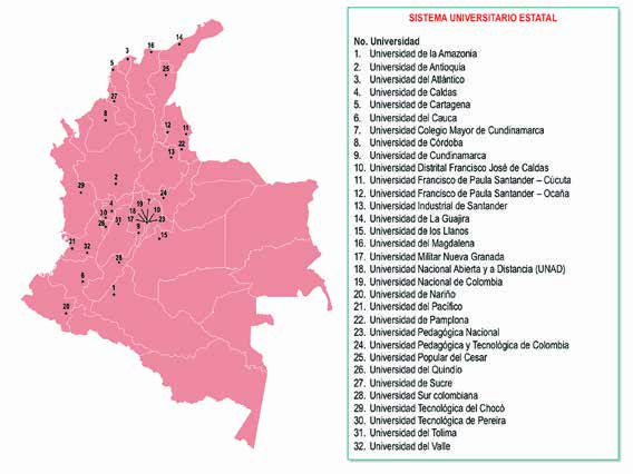 18 Universidad Nacional Abierta y a Distancia (UNAD) Bogotá (Cundinamarca) 65.641 11,0% 19 Universidad Nacional de Colombia Bogotá (Cundinamarca) 51.