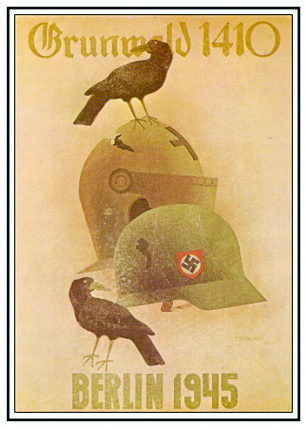 Cuando finalmente Alemania se rinde, los Estados Unidos diseñan este cartel con el tío Sam en clara posición amenazante avisando a los japoneses de su triunfo en Europa. JAPON, TU ERES EL PRÓXIMO.