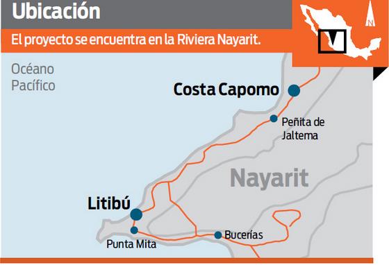 Desarrollo Turístico del Proyecto Costa Capomo en la Riviera Nayarit.
