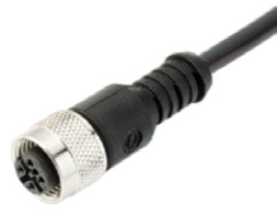 Conector con cable moldeado Descripción Rango de temperatura Diámetro de cable N de pedido Versión recta, extremo abierto, de 4 polos, -20.
