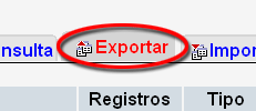 Seleccionada la base de datos debe hacer clic en el enlace "Exportar": Le aparecerá una nueva ventana.