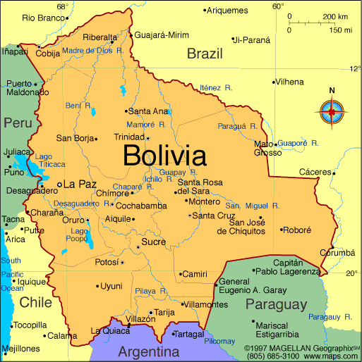 1 I. Datos Nombre oficial: Estado Plurinacional de Bolivia 1 Población: 10.389.913 2 Tasa de paro: 5,5% 3 PIB: $US 24.600 millones 4 Deuda externa: $US 4.