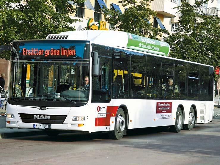 Biometano Emisiones neutras de CO2 Autobuses MAN CNG con biometano en Suecia casi sin emisiones de CO2 La tecnología GNC de MAN supone una tecnología de serie casi sin emisiones de CO2 por excelencia
