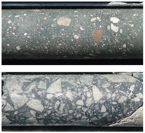 La cercanía con la brecha de turmalina y la característica que ambos pertenezcan a los últimos eventos post-mineralización del yacimiento, da pie a buscar la relación entre ambas. La Foto 5.3.