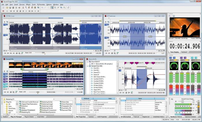 Editores de Audio (De Pago) Sound Forge Con Sound Forge sirve para grabar, editar, analizar audio en todo su espectro, insertar efectos, restaurar audios maltratados por una mala grabación,
