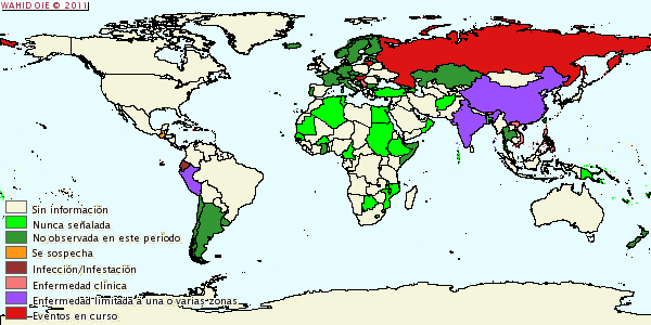 Distribución mundial