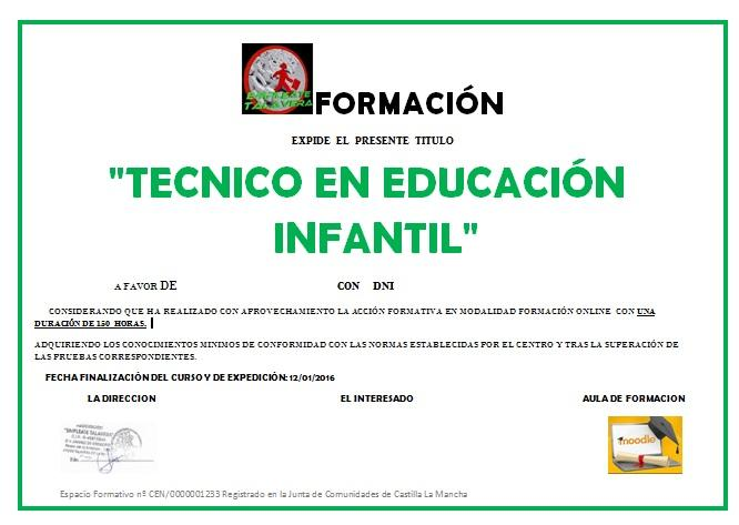 CERTIFICACIÓN DEL CURSO El Diploma está avalado por la Academia Empléate Talavera.