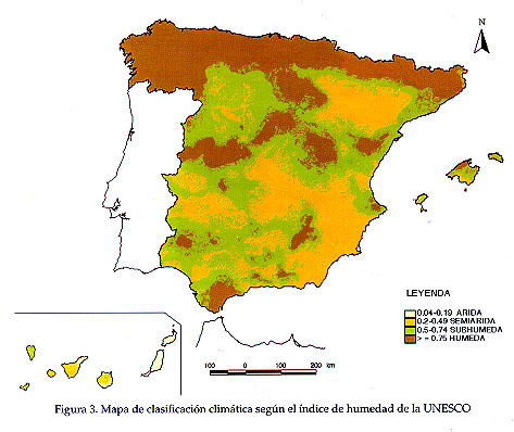 Aridez: Insuficiencia de agua en el suelo y en la atmósfera. El índice de Gaussen mide la aridez mensual.