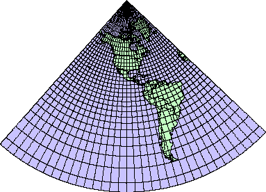 Lambert, cónica conforme 4.2.- Otras proyecciones Superficie desarrollable: cono normal, tangente inicialmente en un paralelo.