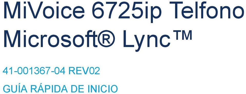 Lync 41-001367-04