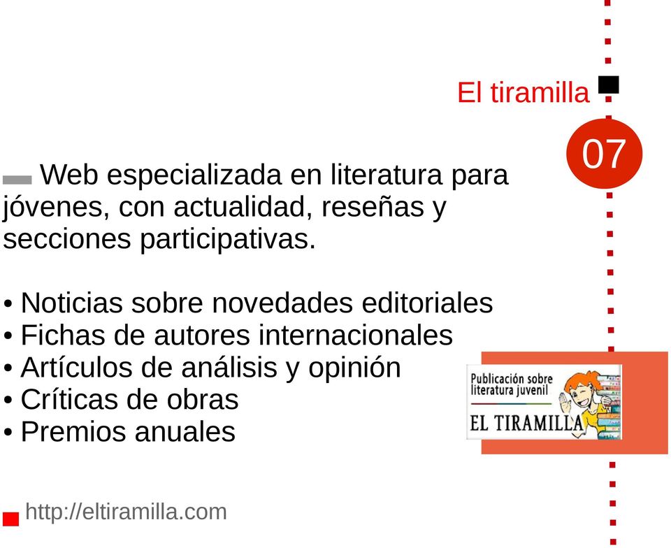 07 Noticias sobre novedades editoriales Fichas de autores